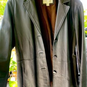 Leather Blazer, Woman’s jacket, soft lambskin.